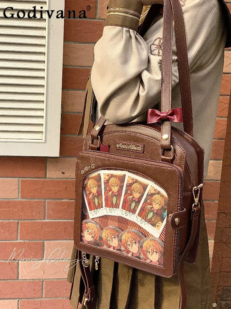 

Симпатичная женская сумка-тоут, универсальная сумка через плечо, сумка-кроссбоди, клетчатая, для девочек, большая вместимость, для школьной формы, итабэги