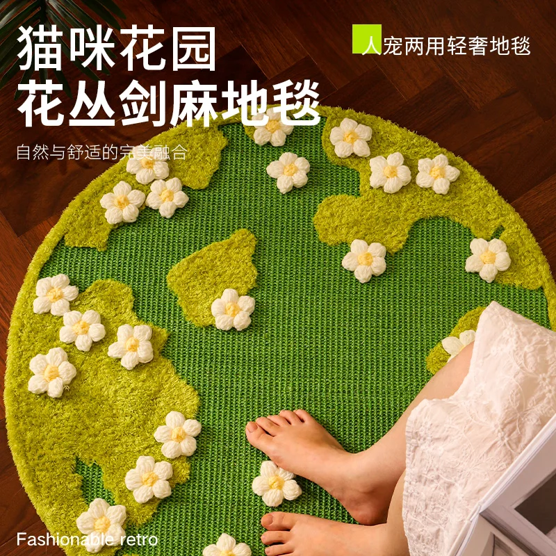 

Sisal board nest wear-resistant and non-crumbling carpet scratching pad anti-cat scratching sofa protective c