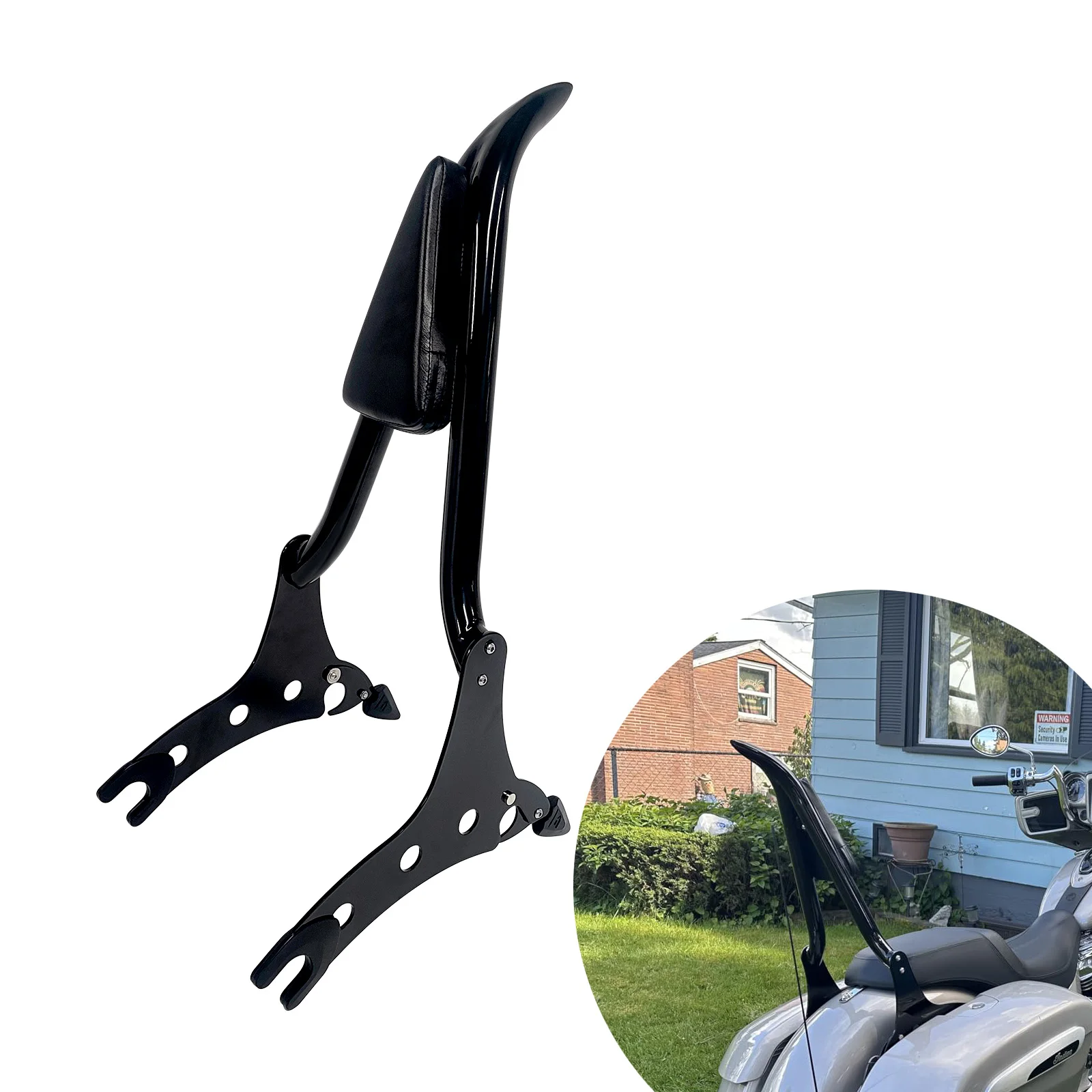 

For Indian Chieftain Roadmaster Springfield Challenger 2014-2024 Accessories Motorcycle Rear Backrest Passenger Sissy Bar