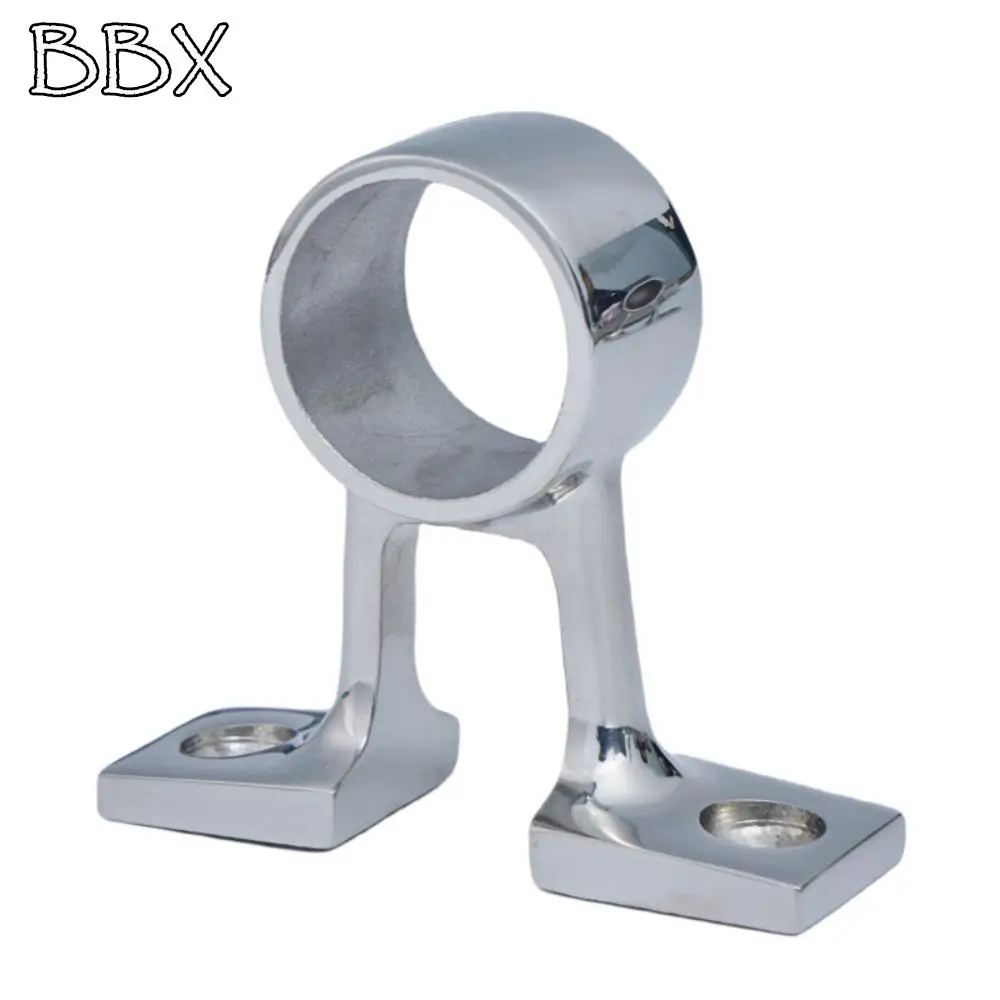 

Кронштейн перил морской печи из нержавеющей стали, 25 мм, центральный/конец, фитинг поручня для лодки 90 ° Опорные перила для стойки, детали владельцев лодок