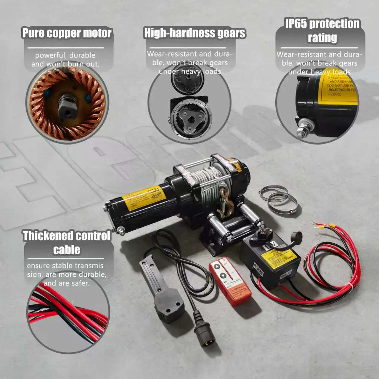 Factory Direct Electric Winches 12000LBS Electric Winch Wireless Remote Control For Boat Anchor Winch 12v Electric IP67