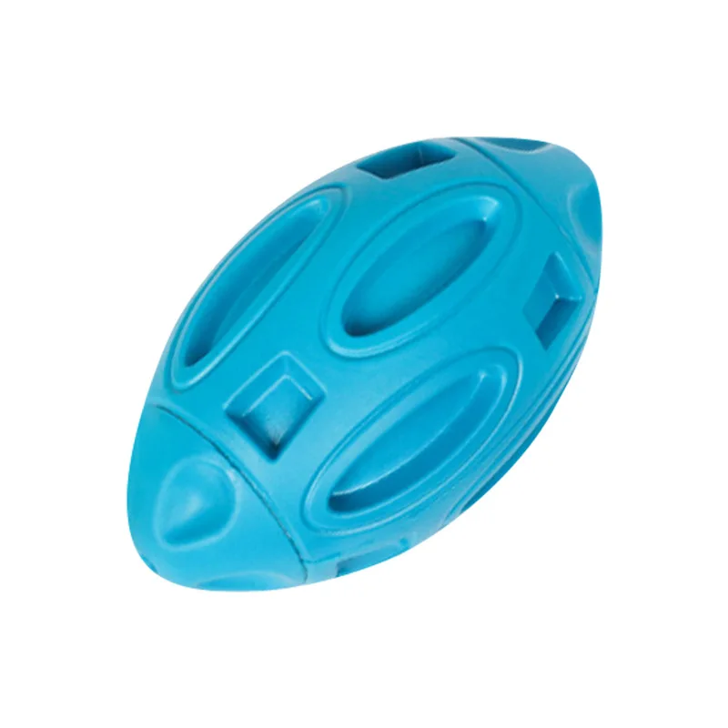 شعبية المطاط الصوت الرجبي عالية الجودة كرة الحيوانات الأليفة طحن الأسنان لدغة مقاومة الكلب لعب الكرة الإمدادات