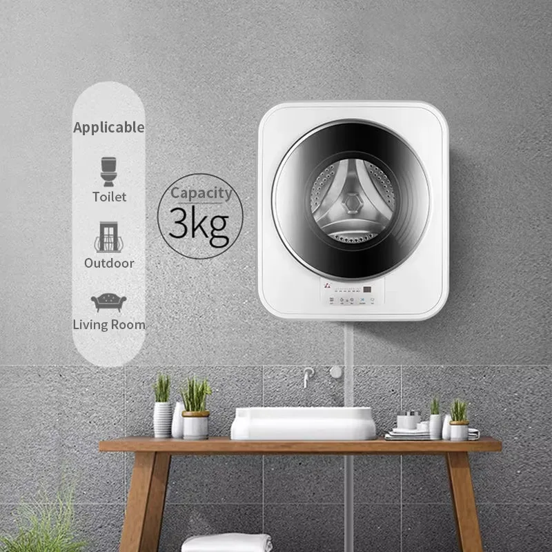 

3KG 220V Mini RV Washing Machine Integrated Washing & Drying Automatic Washing Machine Wall Mounted