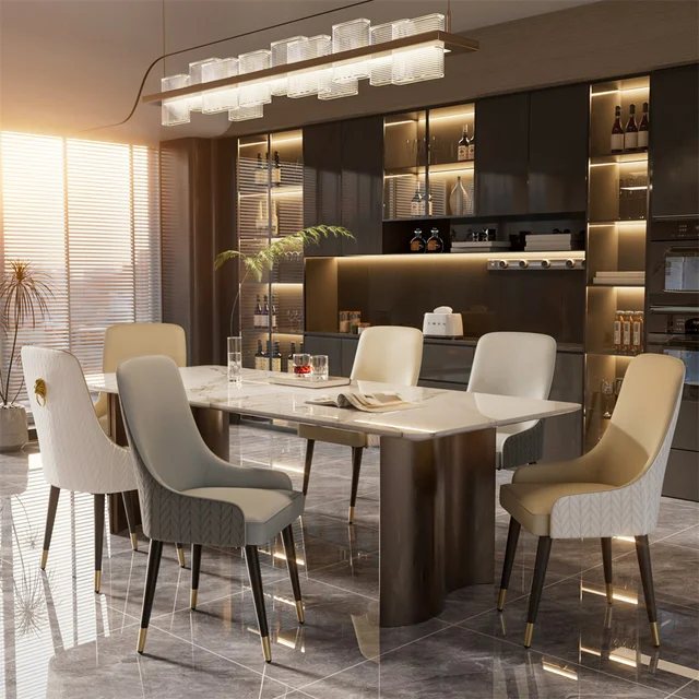 LUVODI Dining Chairs Set of 2 Luxury Microfiber Leather Leisure Chair with Lion Knocker Kitchen Table Chairs for Restaurant 6 LUVODI Dining Chairs Set of 2 Luxury Microfiber Leather Leisure Chair with Lion Knocker Kitchen Table Chairs for Restaurant 6