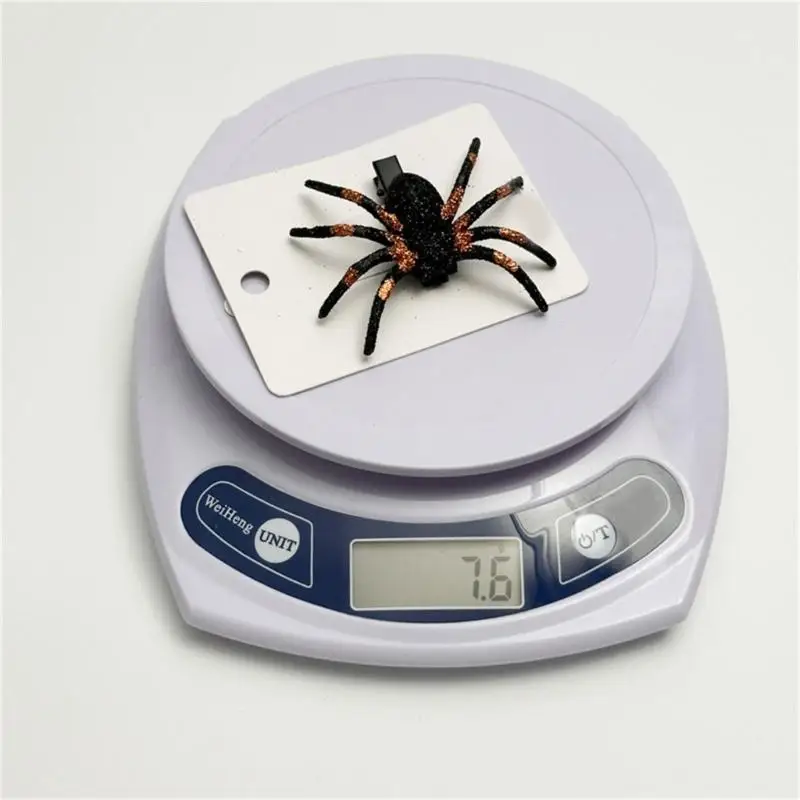 

652F Shimmering Plastic Arachnid Hair Clip Glittering Hair Barrettes Headwear For Halloween Cosplay Lightweight Design