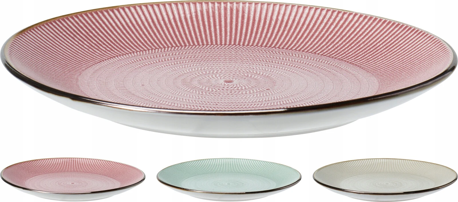 Klassieke keramische dinerbord verschillende kleuren groot 27 cm 1 stuks