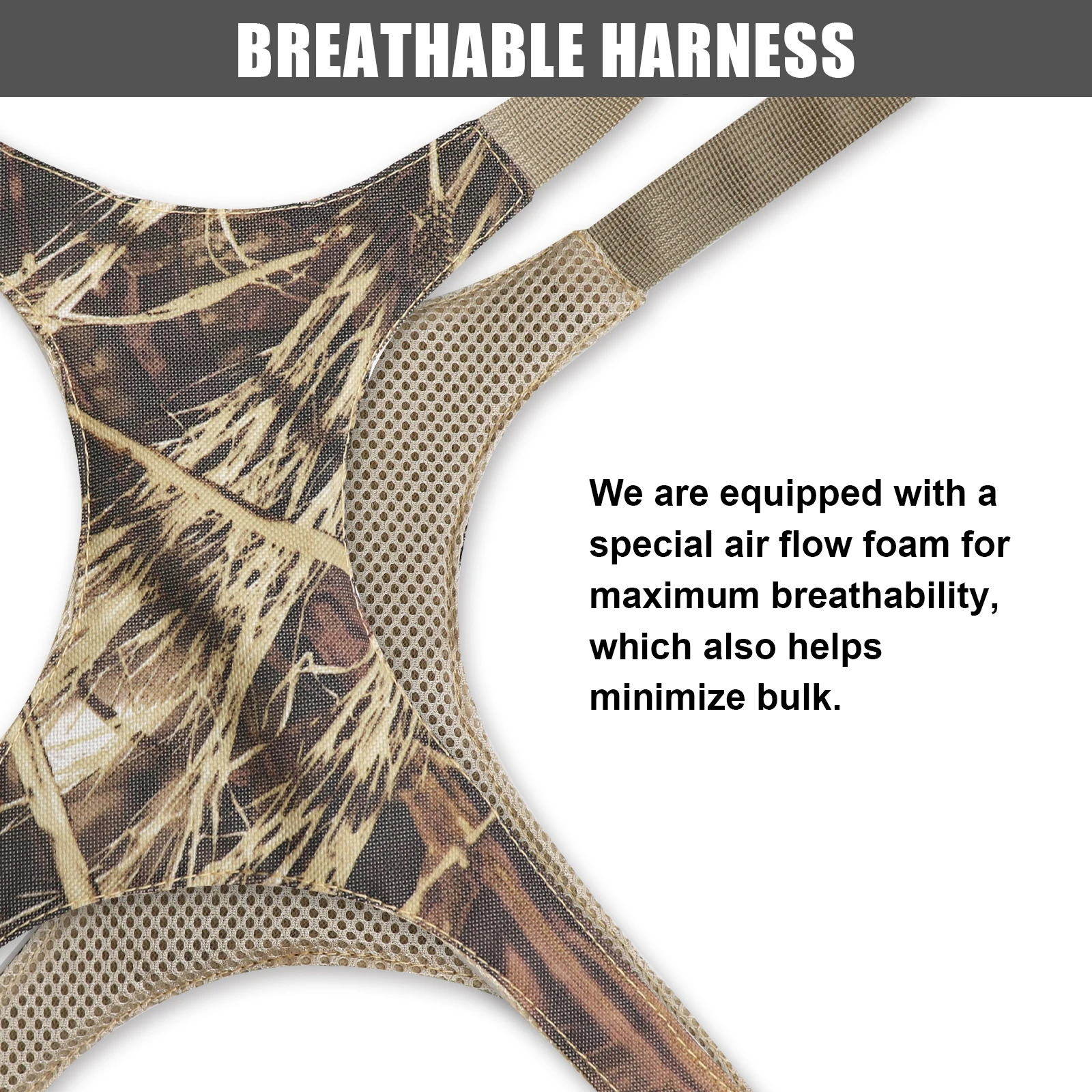 NEW Binocular Harness Chest Pack Camouflage Waterproof Bino Case with Range Finder Pocket for Birdwatching Hiking Hunting