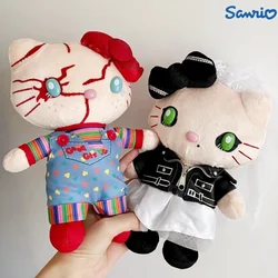 Sanrio Figure Toys Anime Hello Kitty Chucky Kawaii Chuacky Doll Portachiavi carino Ragazza Giocattolo di Natale Regalo