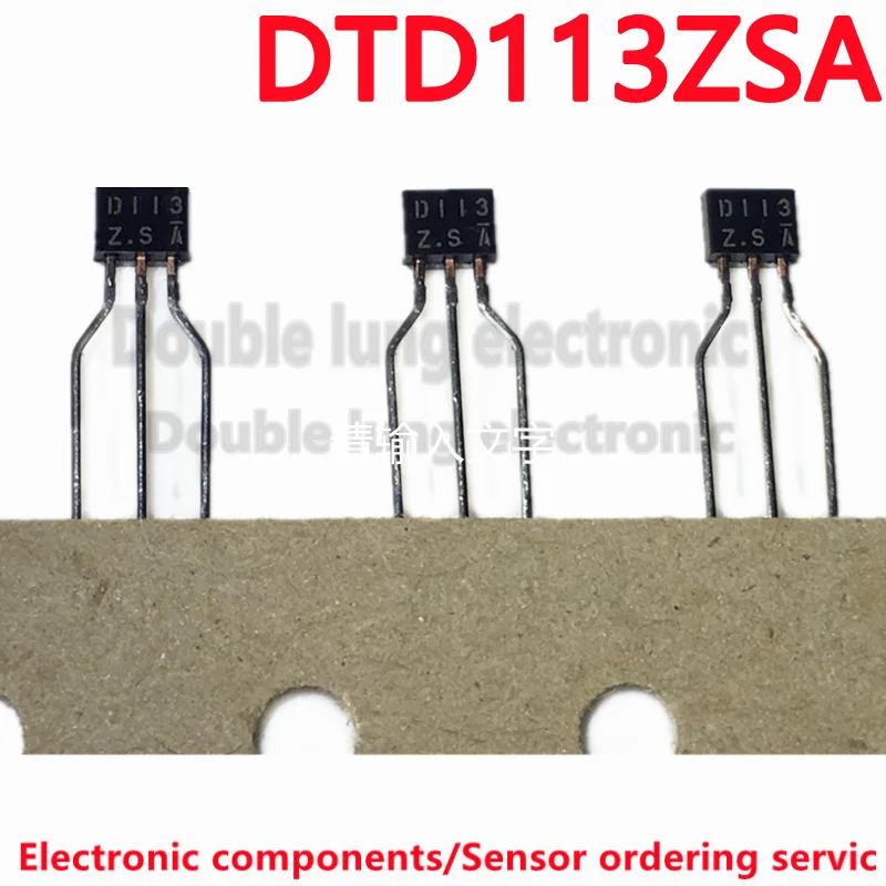 100PCS/LOT DTD113ZSA DTD113ZS D113ZS D113 TO92S NPN Digital Transistors (Built-in Resistors)