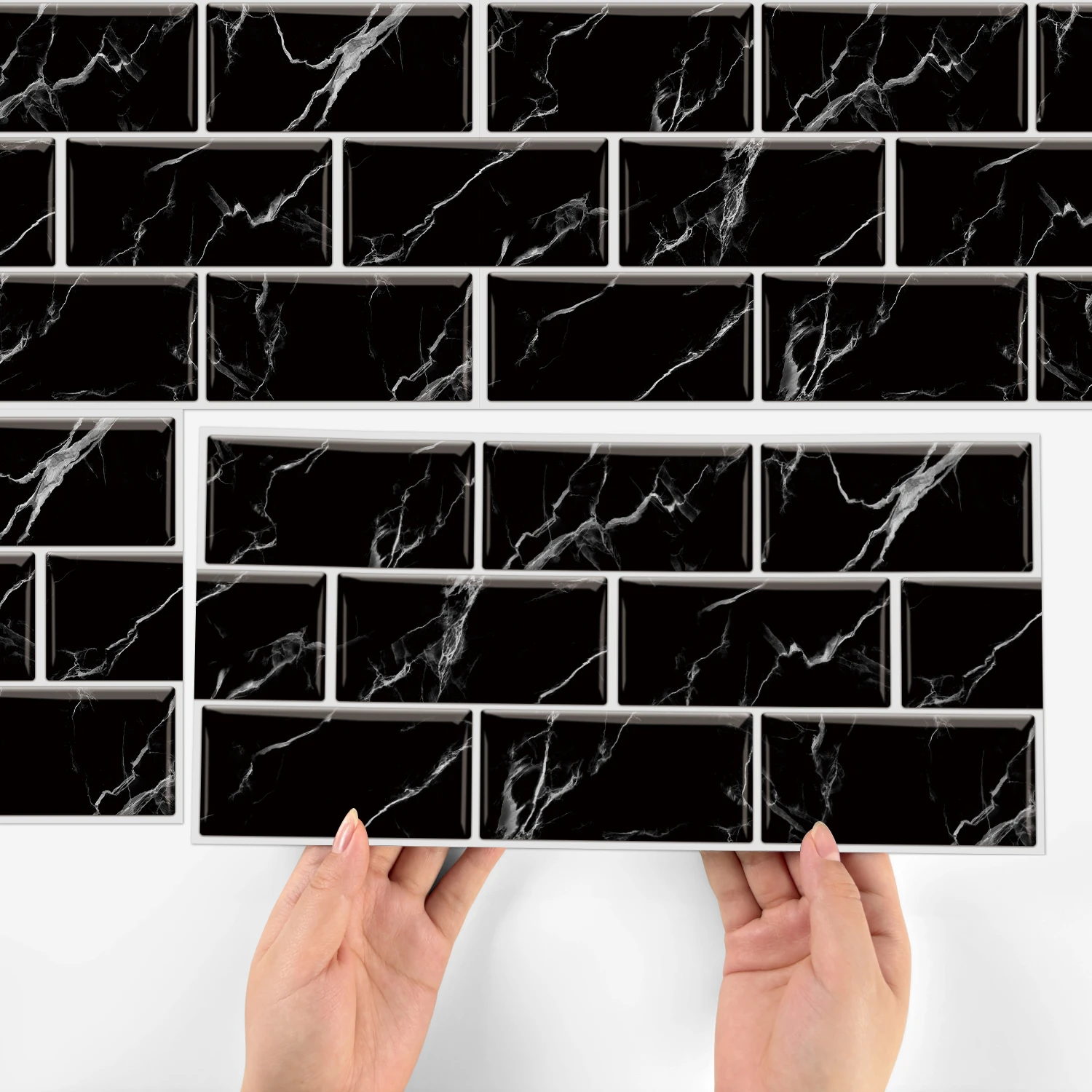 

Anti stone brick self-adhesive wall sticker for kitchen and bathroom DIY waterproof and oil resistant home decoration