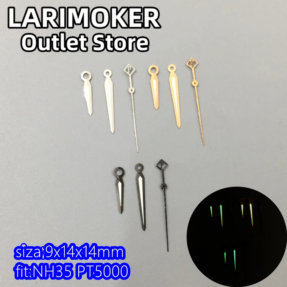 

LARIMOKER New Luminous Silver Rose Gold Watch Hand Needles for NH35A PT5000 Movement Accessories Watch Parts Watch Accessories