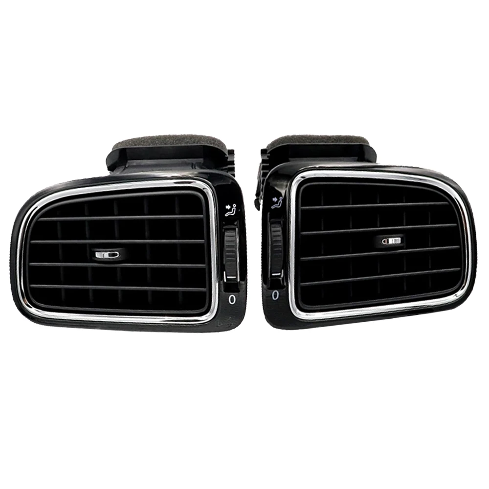 VW ポロ 6R 2009-2017 エアベント 左側 6RF819703A V 1x New Glossy Black Dash AC Air Outlet Vent Grill For VW Cross