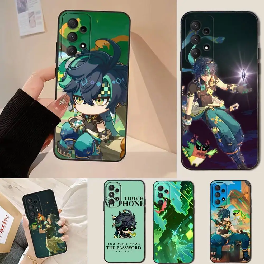 

Game Genshin Impact Kinich Phone Case For Samsung Galaxy A13,A21s,A22,A31,A32,A52,A53,A71,A80,Soft Black Shell