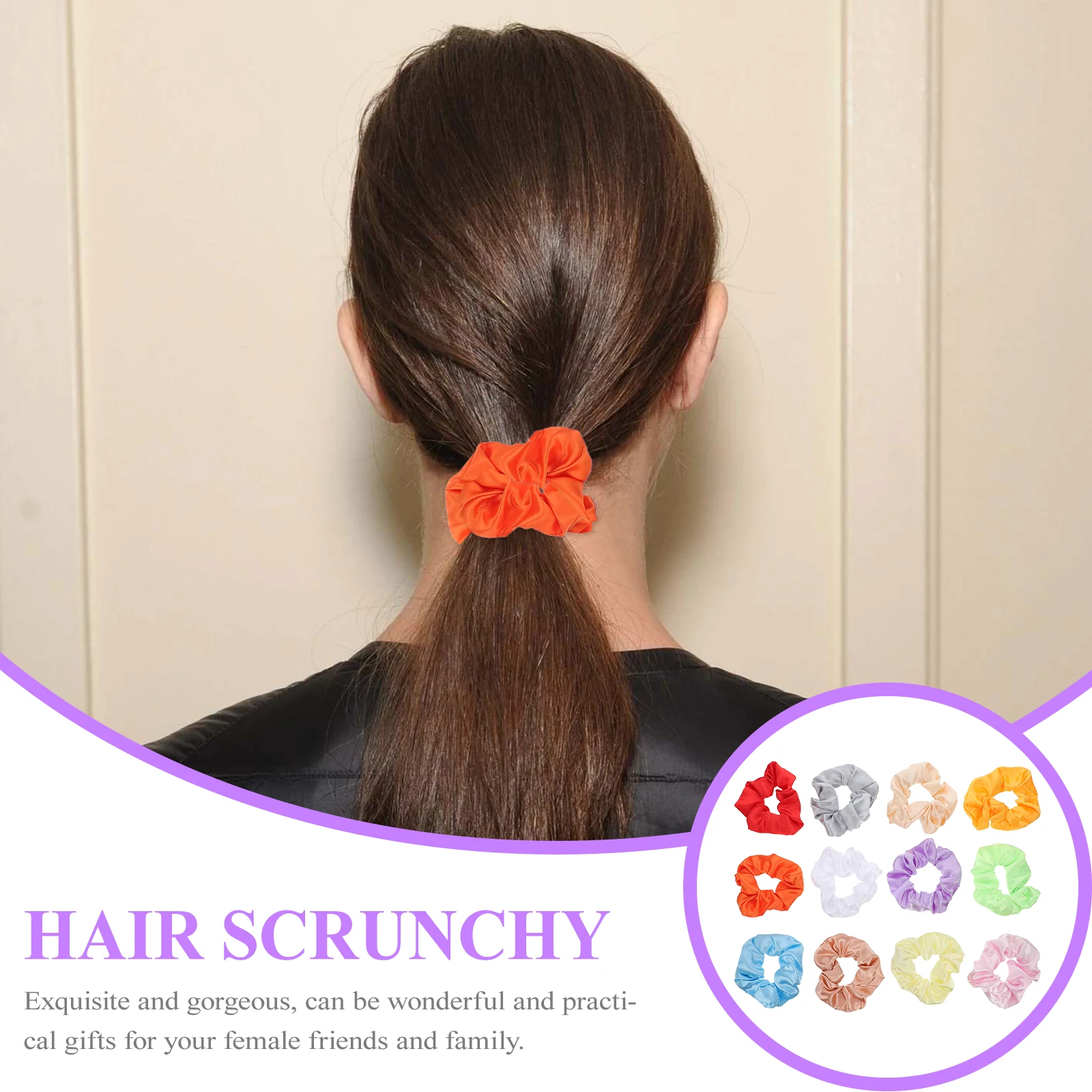 

Rings Luminous Scrunchie Hair Accessories for Girls Scrunchies Rope Polyester Miss
