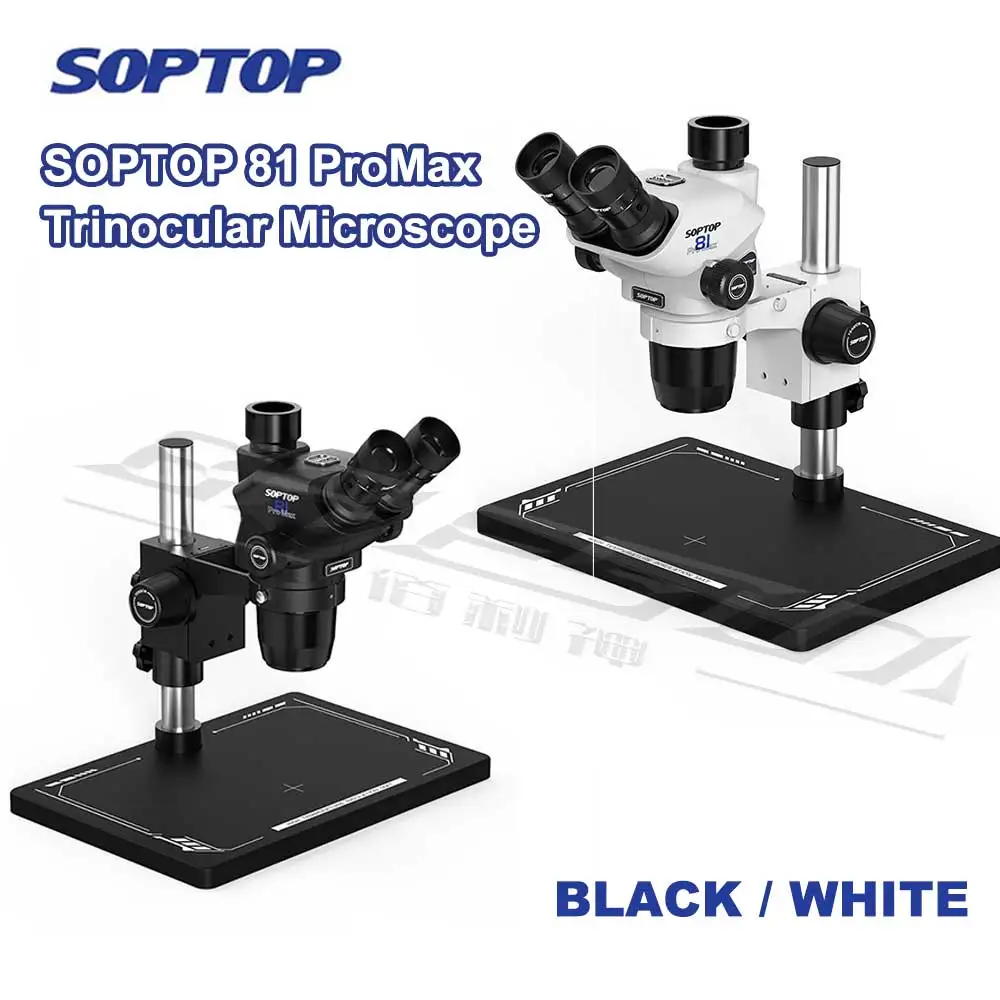 SOPTOP 81 ProMax Trinocular Microscope for Phone Motherboard Repair Soldering Phone PCB Electronic Repair Tools Kit