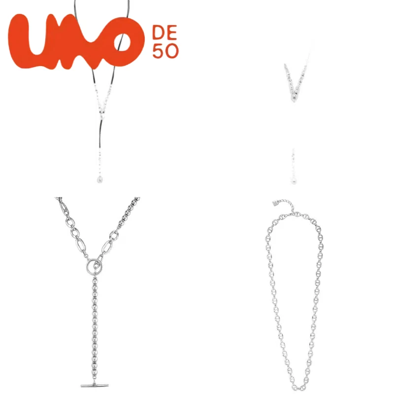 

Premium UNOde50 Necklace: Silver & Gold Fusion, Discounted Charm
