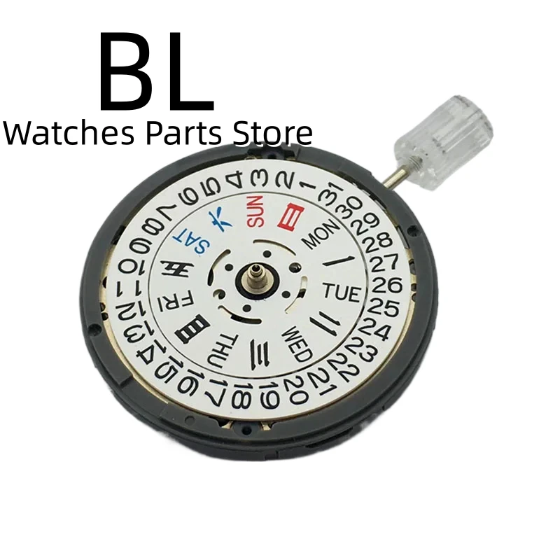 BL Original NH36  Mechanical Movement White Date Week 3 O'clock Crown 3.8 O'clock Crown Automatic Watch Replacement Parts