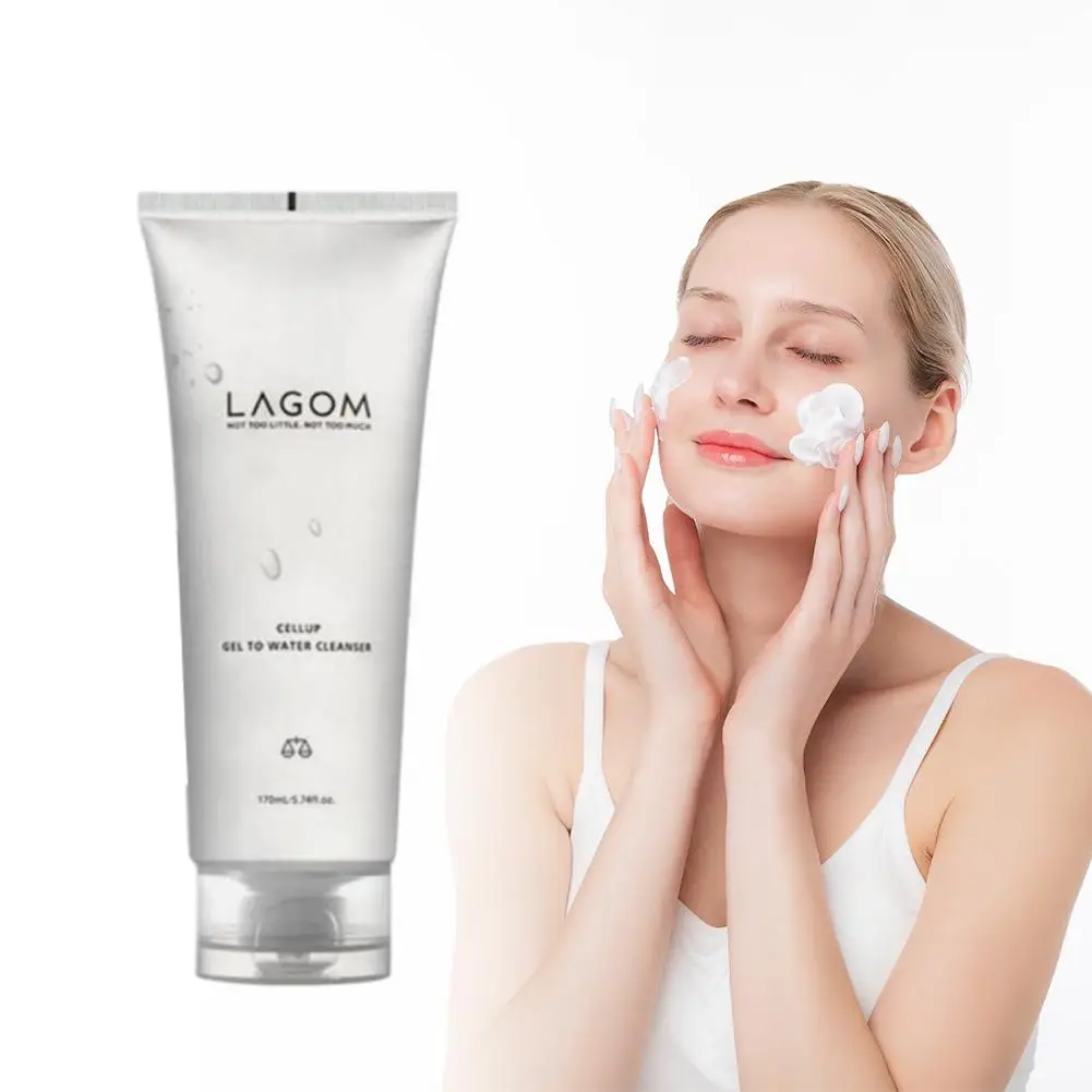 منظف الوجه بالأحماض الأمينية الكورية من لاغوم 170 مل ينظف المسام بلطف يزيل الزيت يرطب غير منظف قائم على الجل #4