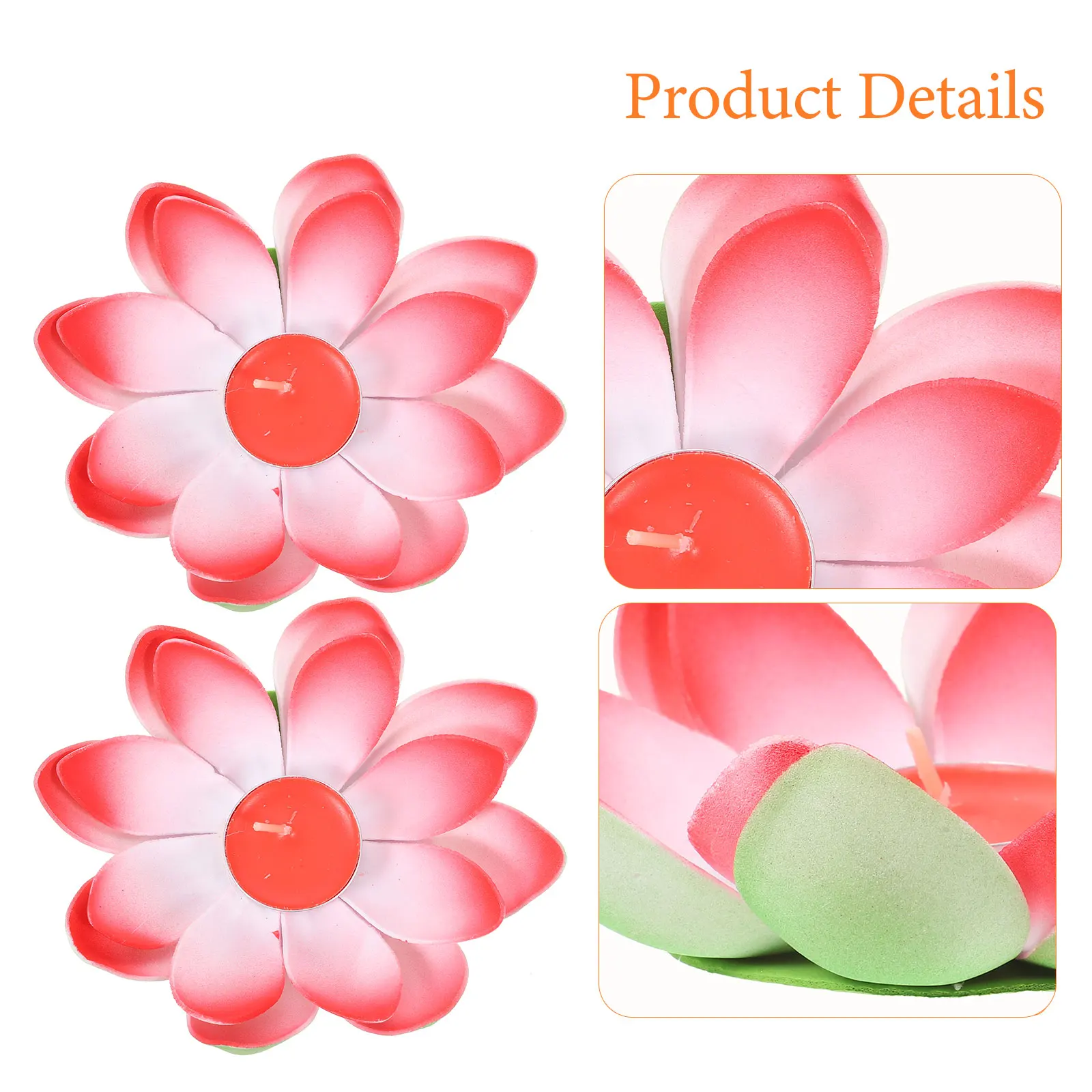 3 Pcs Lotus Lamp Flower Lamps Lights Vintage Decorative Burner Anniversary
