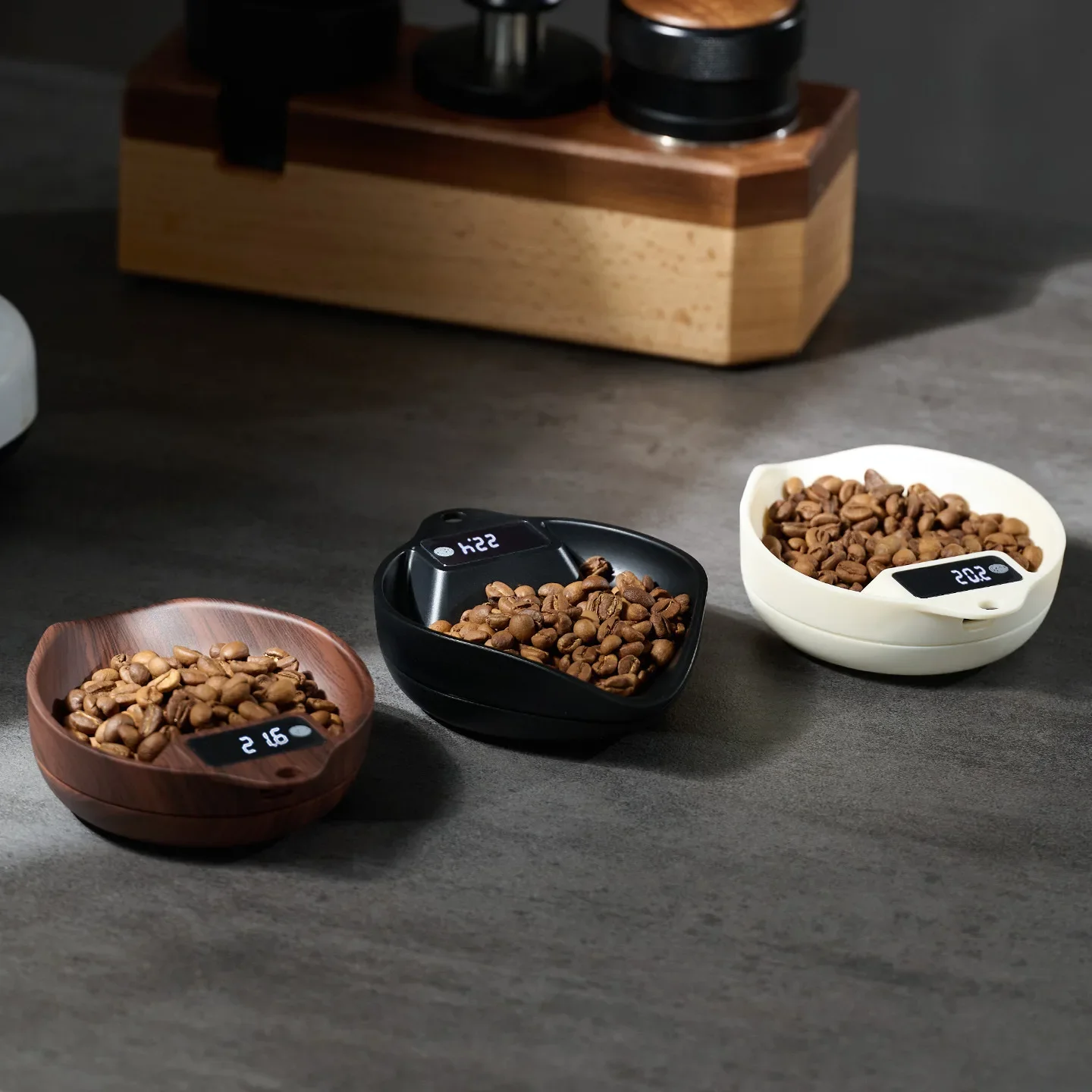 Coffee Dosing Scale Grain Tray Precision Coffee Bean Grounds Scale for Espresso Pour-Over Coffee Grinder Dosing Home Barista Use
