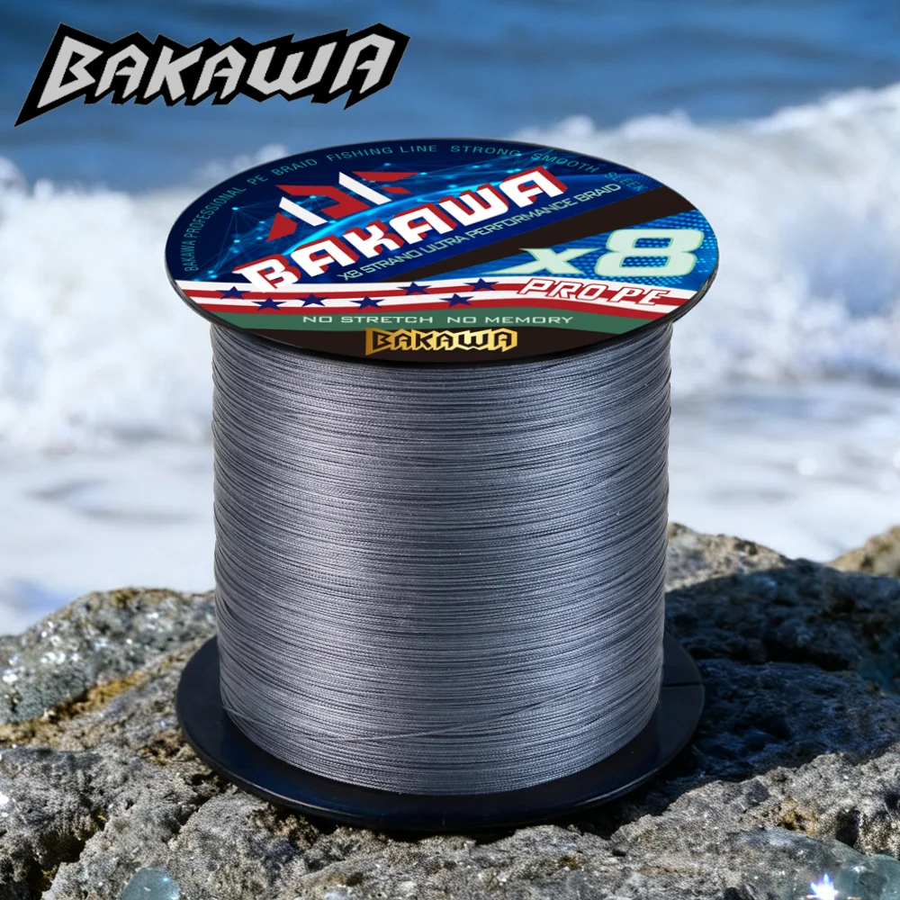 

BAKAWA X8 Strand 300M плетеная леска, аксессуары для ловли карпа, рыболовное оборудование, новые реки, озер, морские инструменты, рыбалка Pesca