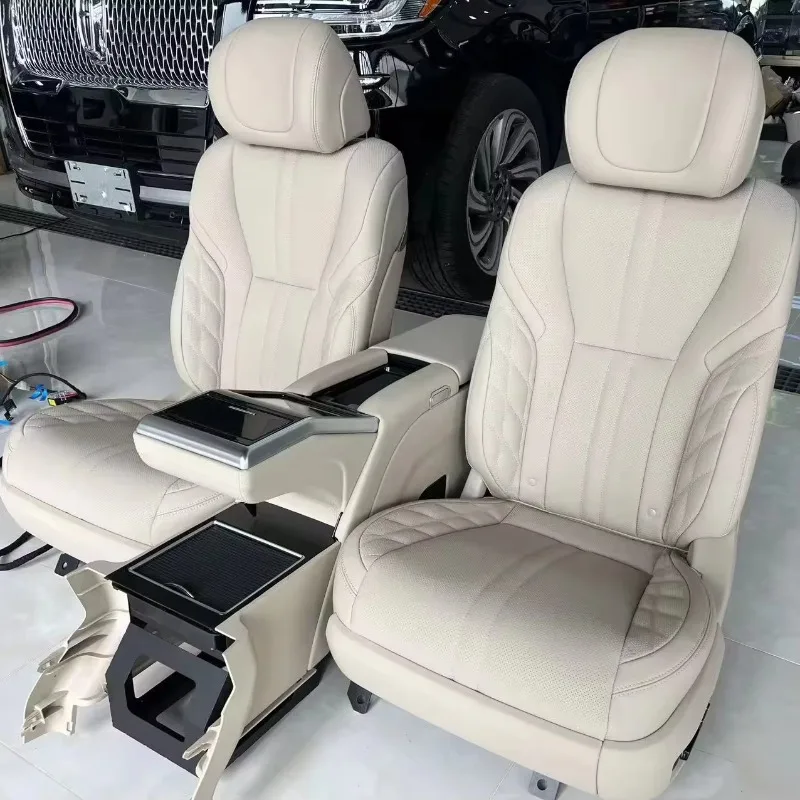 Luxur Racing Seat for Land Cruiser LC200 LC300 VIP Captain Rear Seat Electric Leg Support Headrest New PU Modified Car Seats