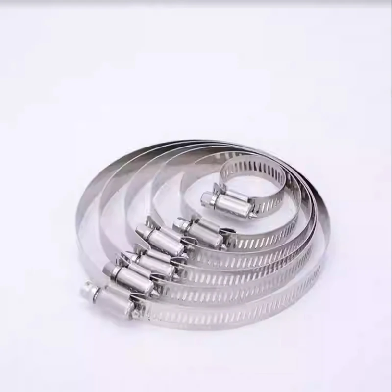 

100pcs/lot 6--29mm American hose Clamp Stainless Steel Hose Hoop Pipe Clamp