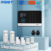 PGST Security Protection Tuya Smart Life Home Automation WiFi 4G Motion Sensor Alarm Security System Kit Set Alexa Anti Theft