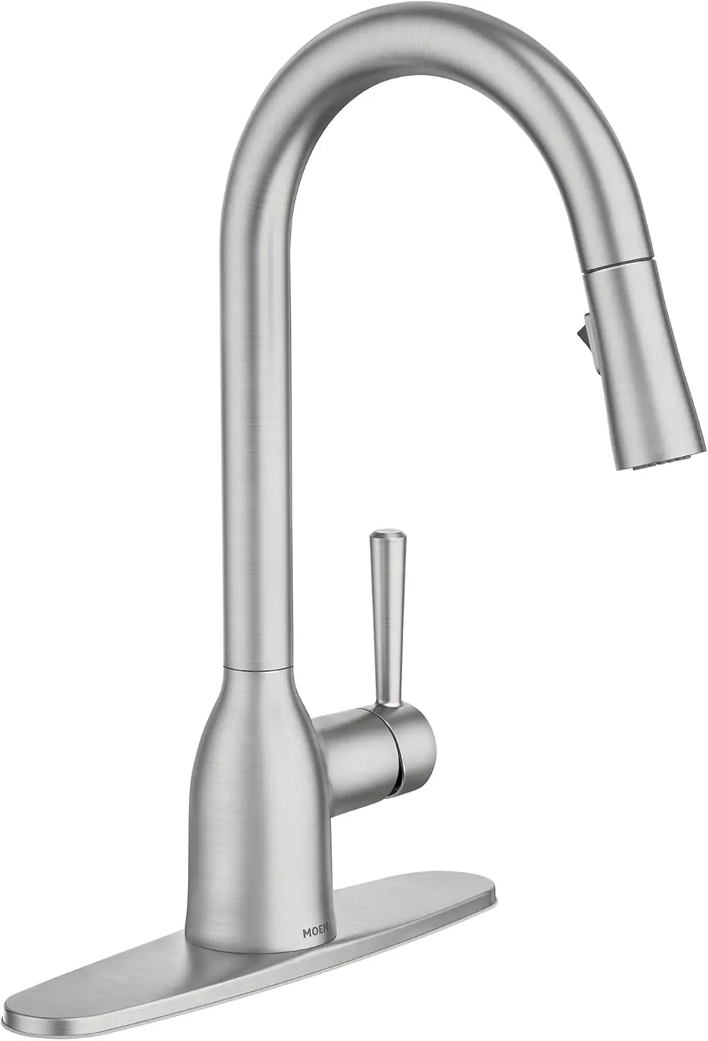 Adler One-Handle High Arc Pulldown Kitchen Faucet with Power Clean, 24.7