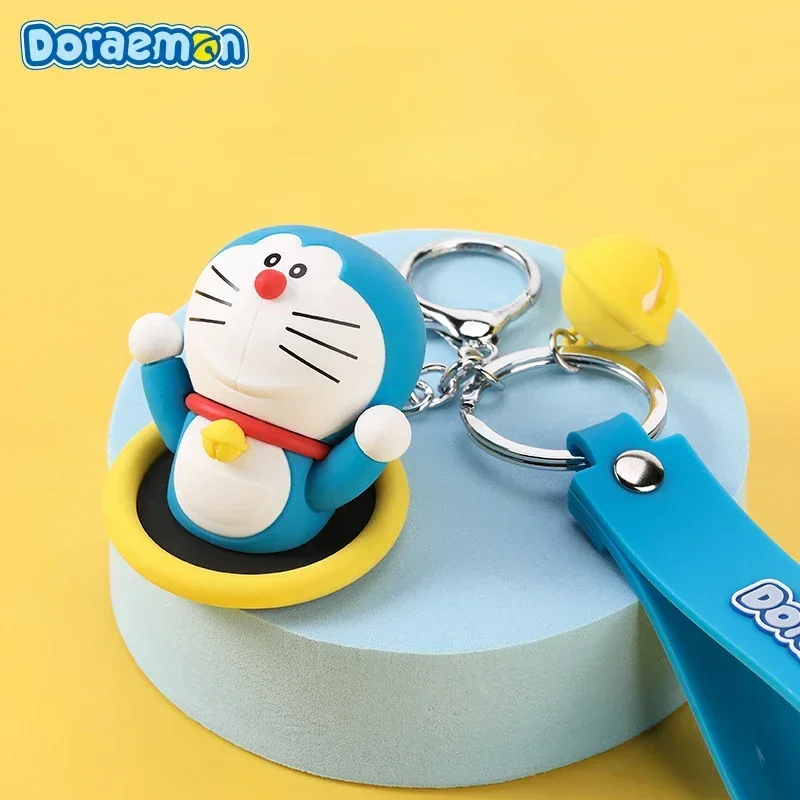 Doraemon Doll Pendant Anime Figures Tinker Bell Cat Robot Cat Kawaii Keychain Bag Keyring Pendant Couple Birthday Gift Toy