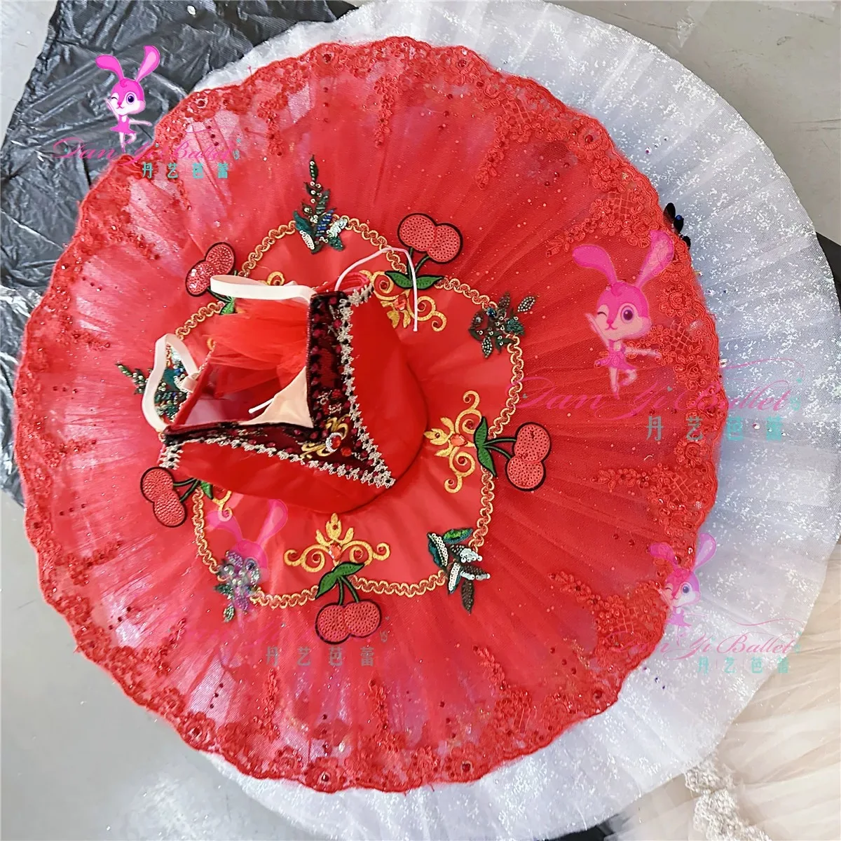 Danyi performance red cherry radish ballet competition dish skirt tutu performance costume GDC professional customization