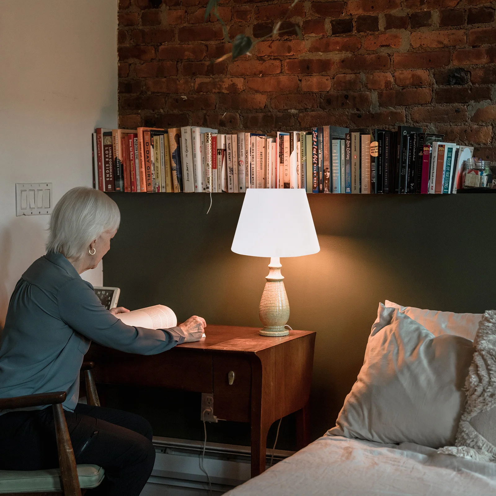 

Cloth Lampshade Modern Table Lamp Shade E27 Bedside Light Cover Home Rustic Metal Lamp Shade Replacement