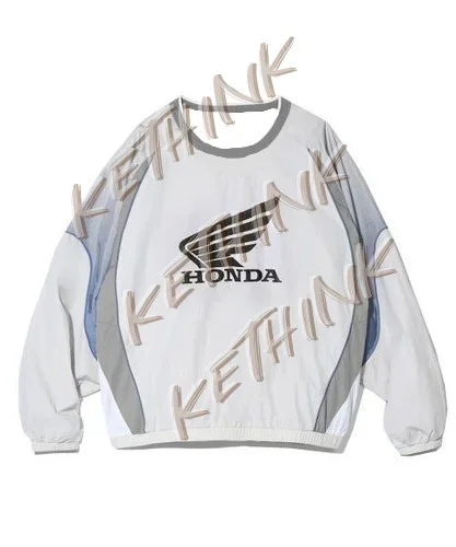 قميص ركوب الدراجات النارية هوندا الأصلي راجلان جيرسي أسود، Y2K قميص ركوب قابل للتنفس للدراجة الترابية وسباق الجبال #2