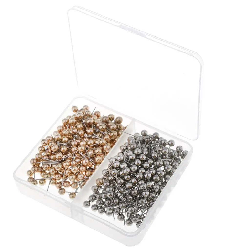 Plastic Map Tacks Round Head Push Pins Durable Marking Pins for Office Notice Board and Map Location