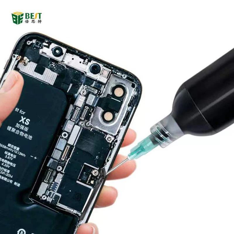 BST-P3 30ML Perekat Struktural Ponsel Lem Struktural Hitam Transparan untuk IOS Android Alat Perbaikan Penutup Belakang Bingkai Tengah