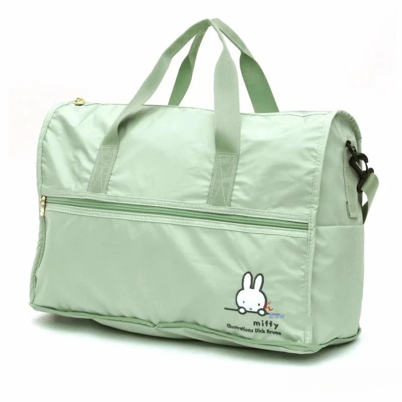 

Cartoon Miffy Folding Travel Bag Portable Clothing Storage Bag Niche Design Hand Luggage Bag Boys and Girls Christmas Gifts