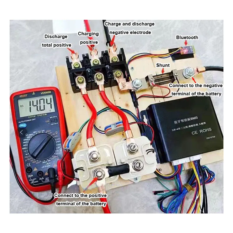 Heltec BMS 96V System Relay Smart BMS 25S-32S 500A Lipo lifepo4 bms with BT UART RS485 CAN for Forklift/Solar Energy Storage