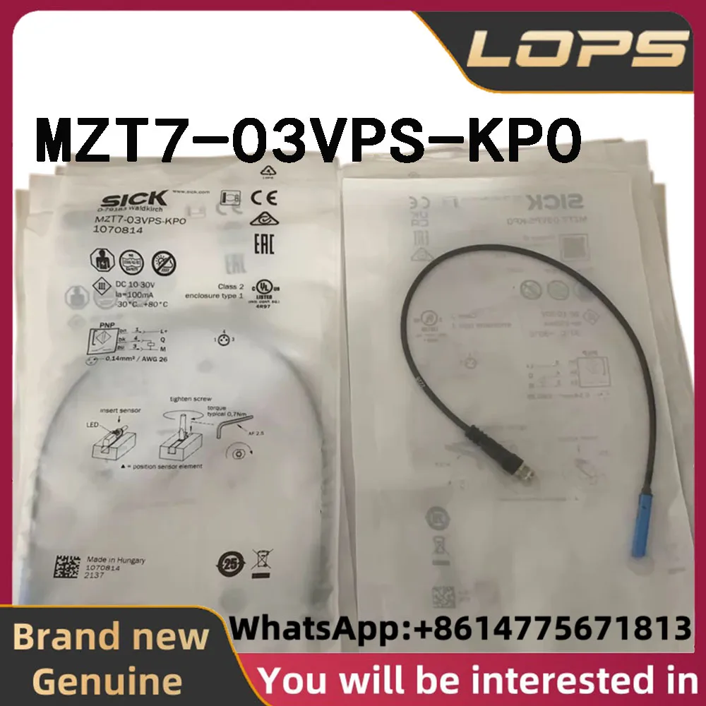 MZT7-03VPS-KP0 Brand new original SICKMagnetic switch sensor part number 1070814 in stock, welcome to consult