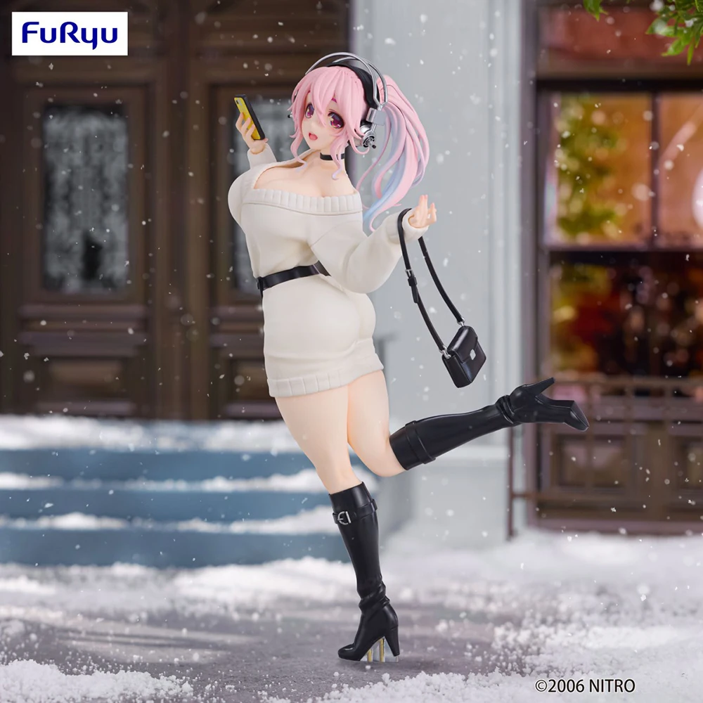 Pre Sale Original Furyu Trio-Try-It Sonicomi (Super Sonico) Sonico Winter Memory Ver. Anime Beauty Waifu Girls Figure Decoraton