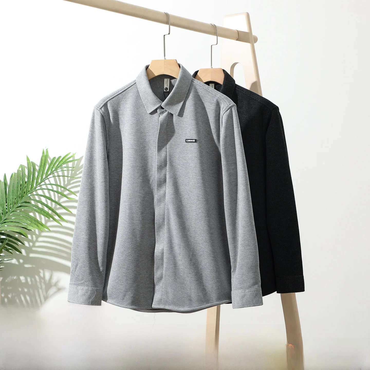 

Thiened шерстяной смешанный длинный све Busin с воротником-стойкой, мужской теплый воротник-стойка, молодежный полиэстер, вискоза, шерсть irt