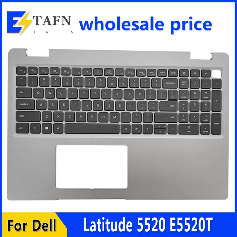 

New Original For Dell Latitude 5520 E5520 Laptop Palmrest Case Keyboard US English Version Upper Cover