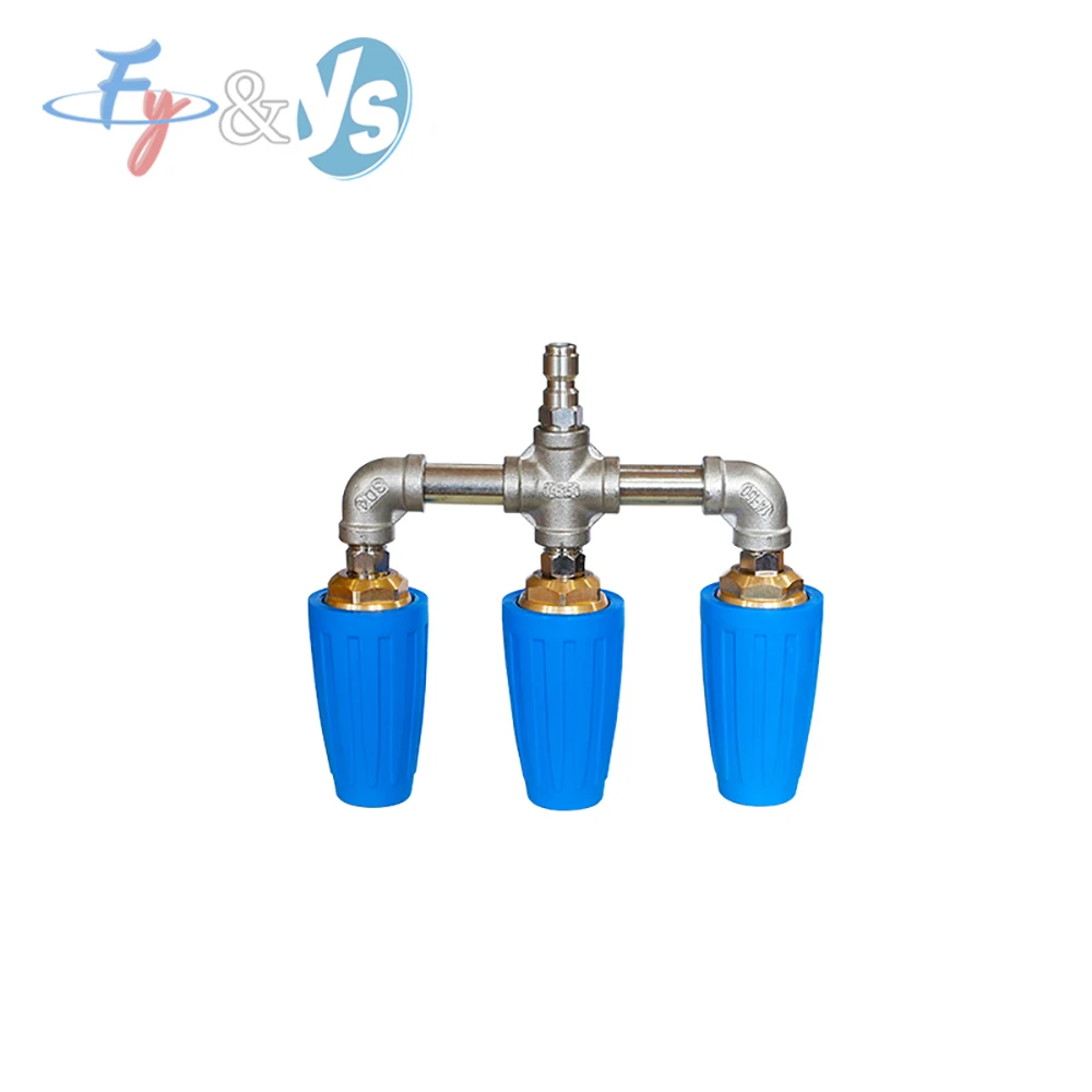 

YS 4000PSI High Pressure Washer Dual Turbo Nozzle 1/4" Quick Connect Rotating Spray Adaptor | Twin Turbo 360° Cleaning
