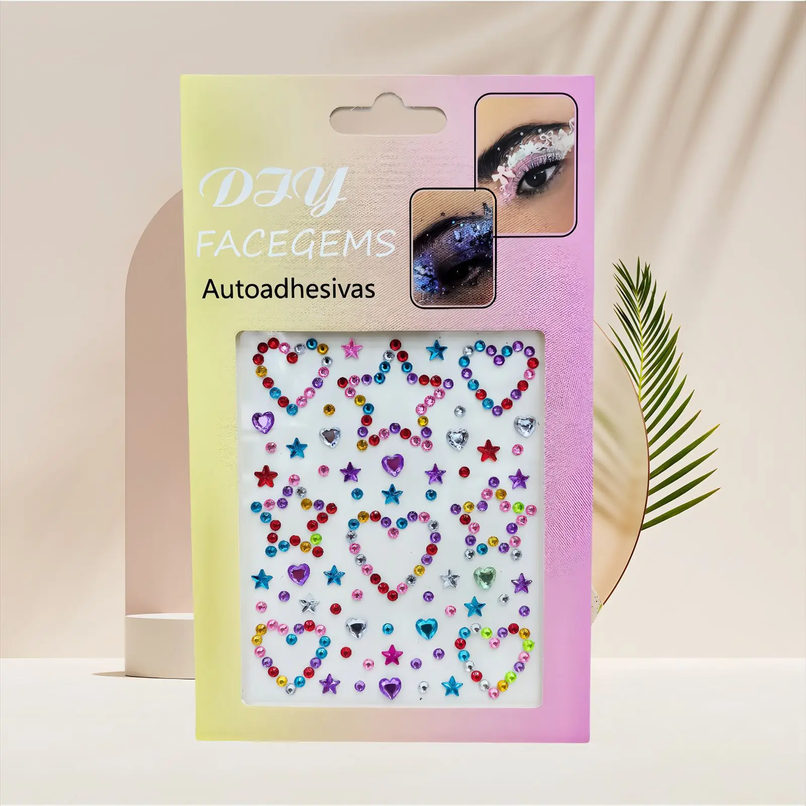 Face Rhinestone Stickers Self Adhesive Sparkling Teardrop Gems for Kids Stage Makeup Eye Nail Art Party Decor view 6