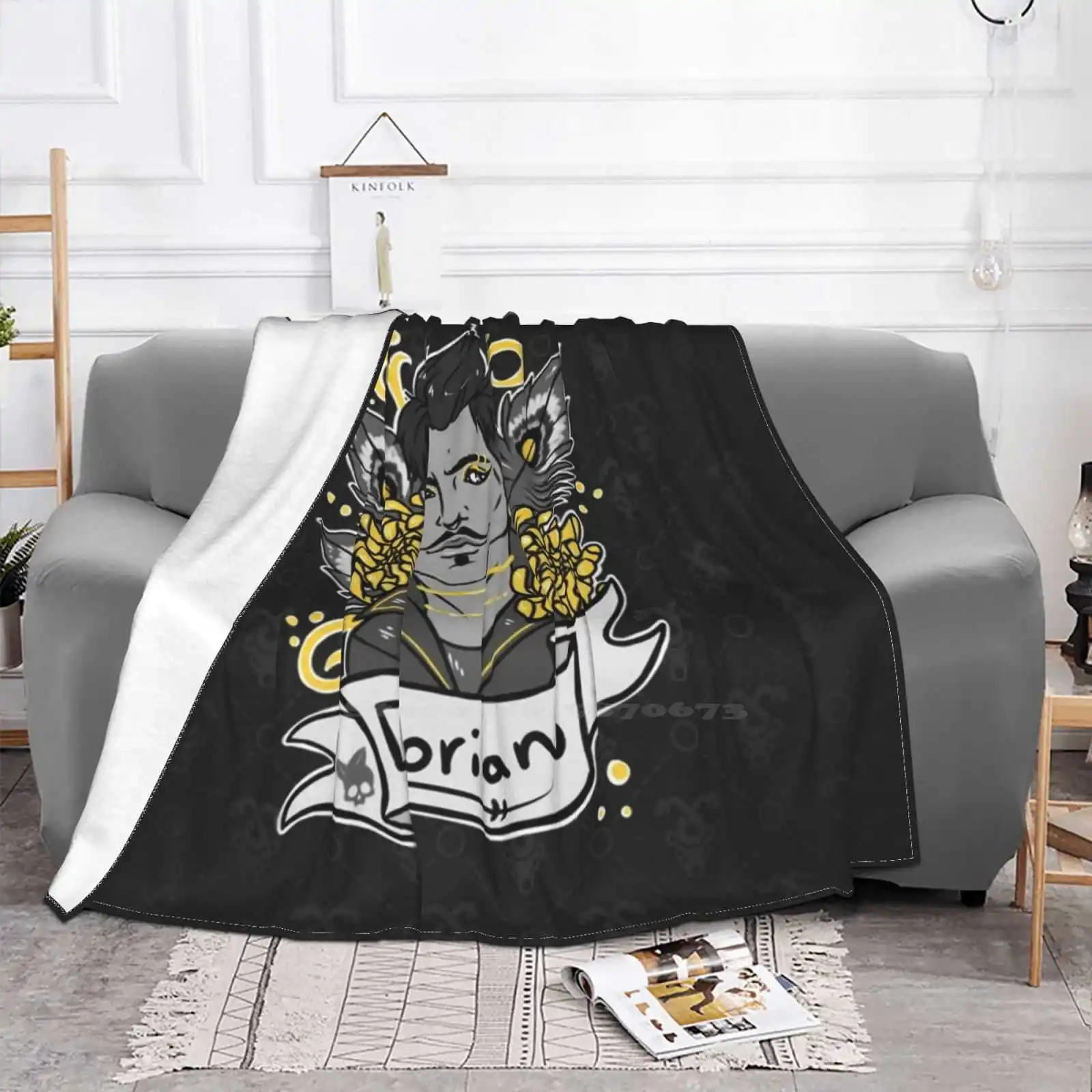 . : Golden Touch : . Hot Sale Printing High Qiality Warm Flannel Blanket Dragon Age Inquisition Dorian Pavus