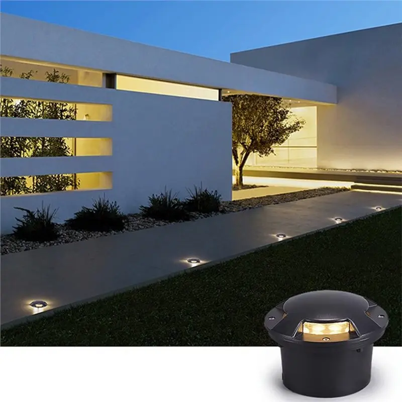 B62B-Waterproof LED Light 3W For Outdoor Underground Garden Path Floor Buried Yard Spot Landscape Single-Sided Light