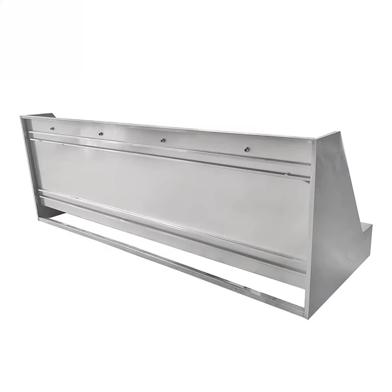 Modern Customized Stainless Steel 304 Pedestal Sink with Drainer for Muslim Wudu Washing Feet Basin in Masjid Bathroom