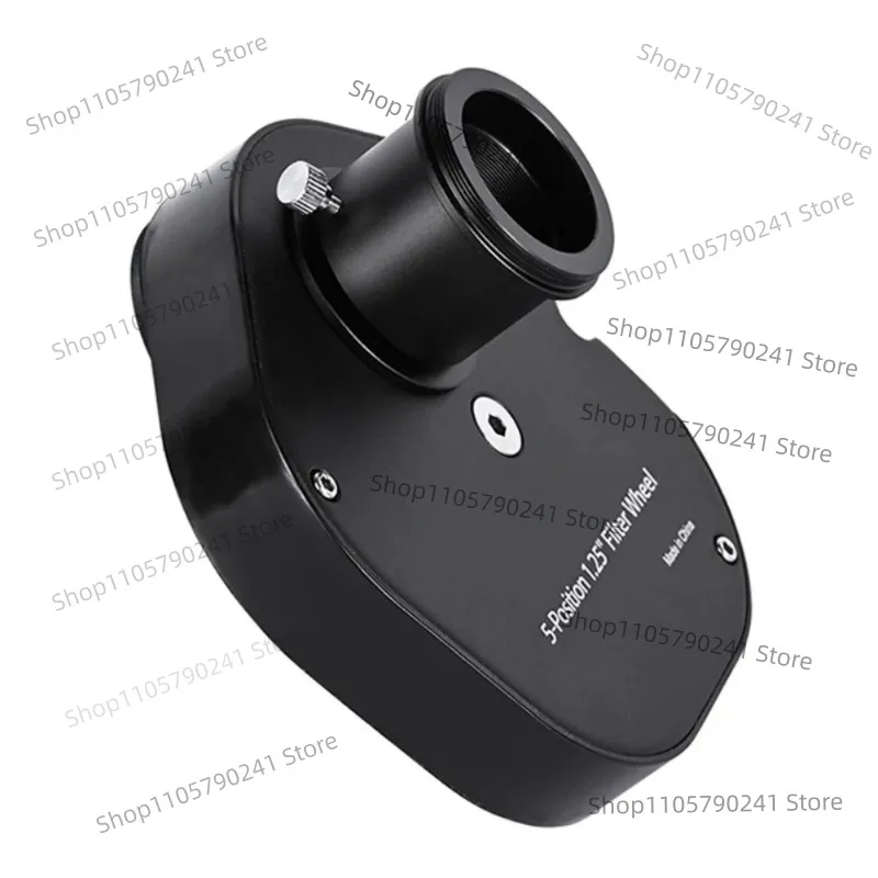 5-Piece 1.25/2-inch Manual Filter Wheel Metal Filter Mounting Holes Deep Sky Planetary Astronomical Telescope Accessories