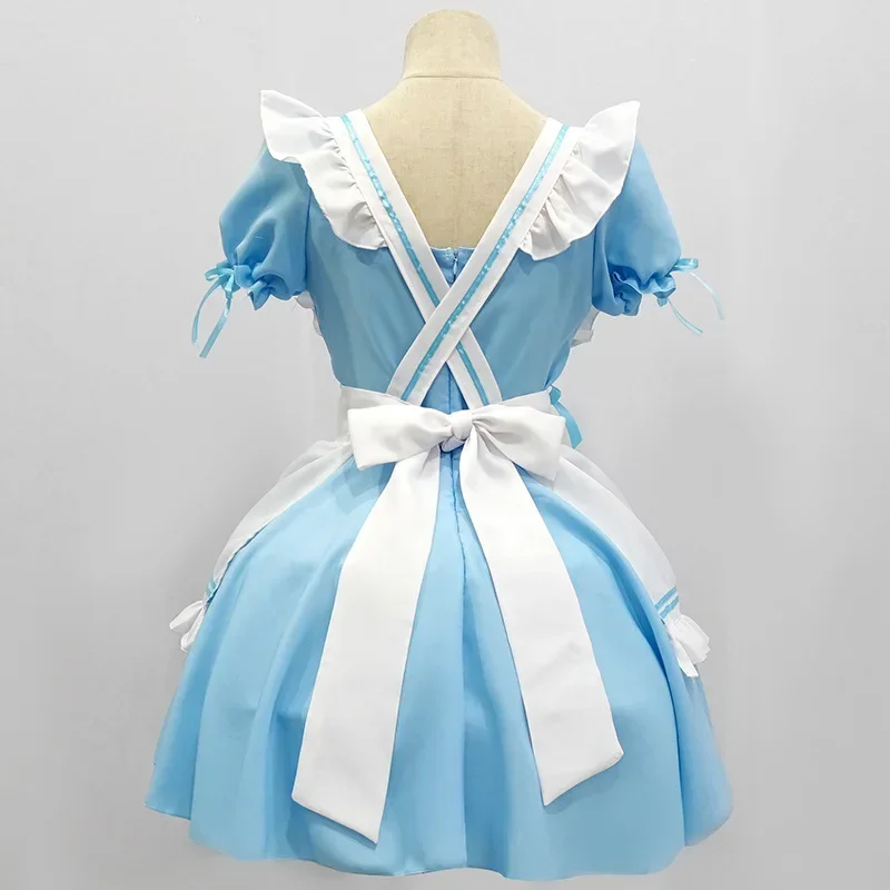 Anime schwarz süßes französisches Dienstmädchenkleid Mädchen Damen Kellner Party Bühnenkostüme S -5XL Größe MN1