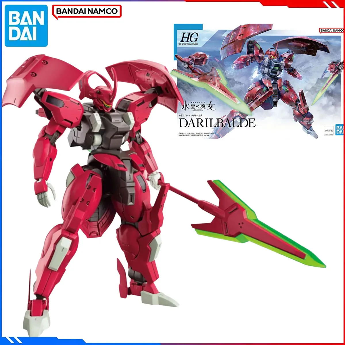 

Подлинная Bandai, оригинальная фигурка Gundam Crystal Witch, наборы моделей HG TWFM 1/144, аниме-фигурки Darilbalde, экшн-модель, игрушки, подарок для