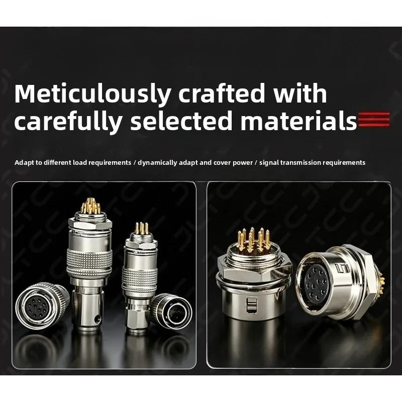 HR10A-10P-12S Mini Circular Connector 12 Pin Push Pull Lock Aviation Plug for Industrial Camera Wiring